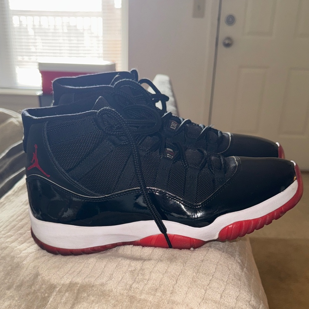 Jordan Black and Red Sneakers